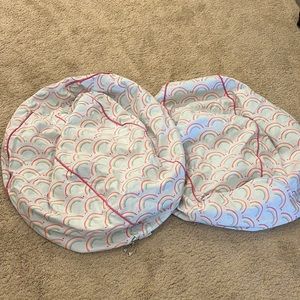 Pottery Barn Kids rainbow bean bag covers